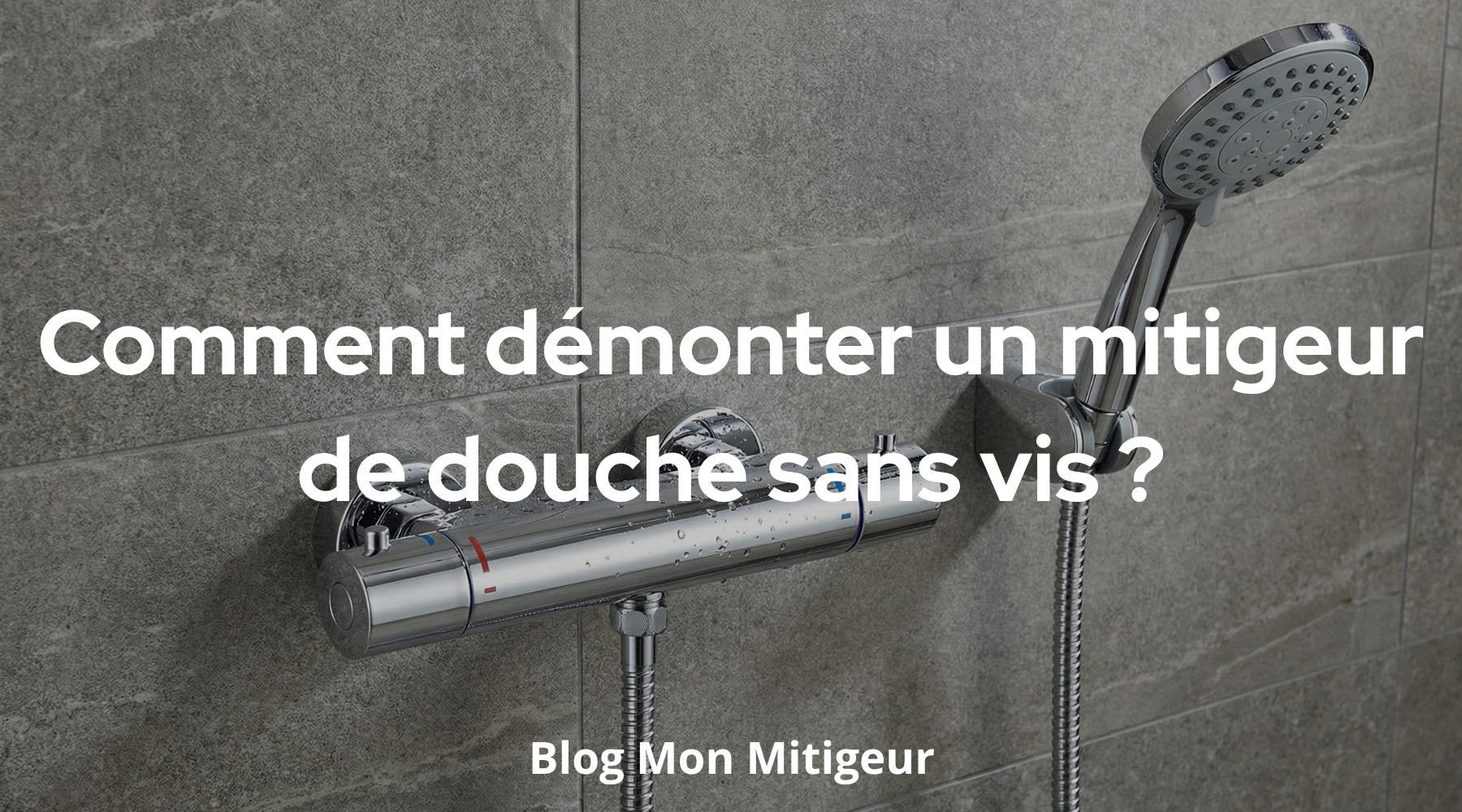 Comment démonter un mitigeur de douche sans vis ? Image
