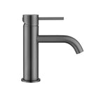 Mitigeur de salle de bain en inox gris brossé