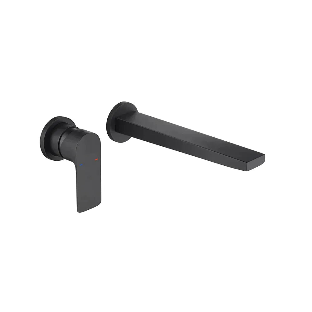 Mitigeur mural de salle de bain noir mat