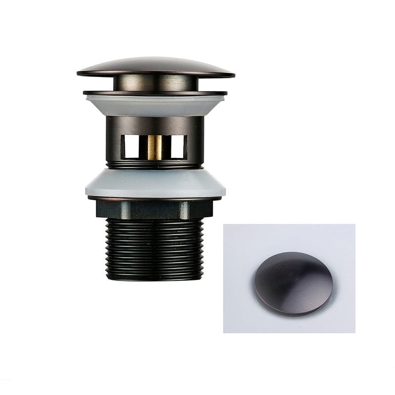 Bouchon d'évier en inox gris brossé