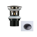 Bouchon d'évier en inox gris brossé