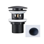 Bouchon d'évier en inox noir mat