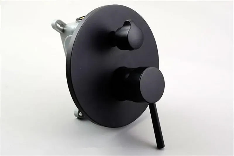 Ensemble de robinets encastrable pour baignoire noir mat