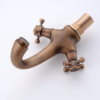 Mélangeur de salle de bain en bronze brossé