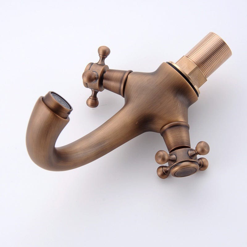 Mélangeur de salle de bain en bronze brossé