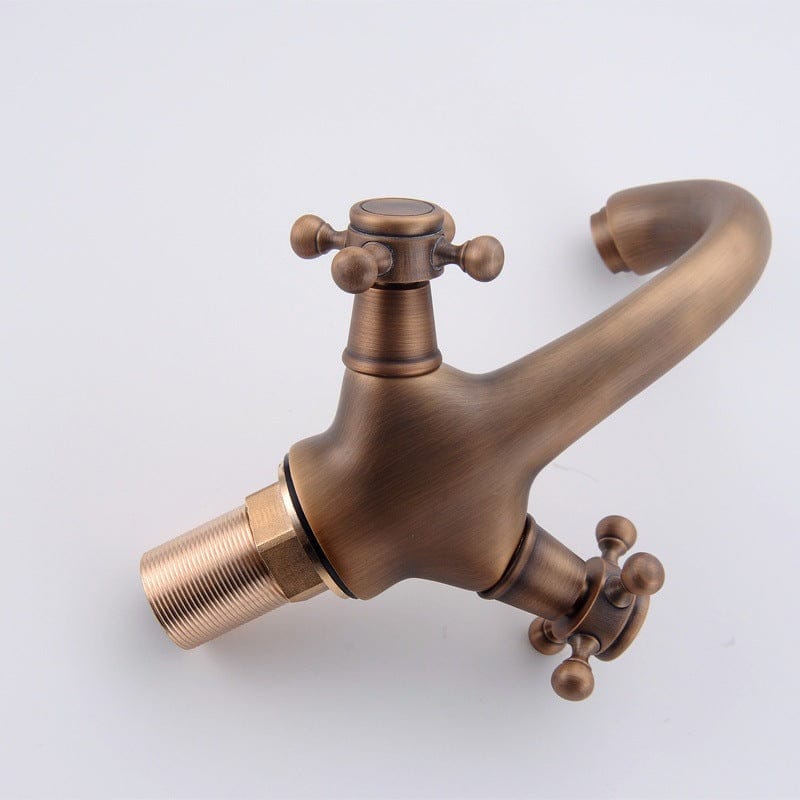 Mélangeur de salle de bain en bronze brossé