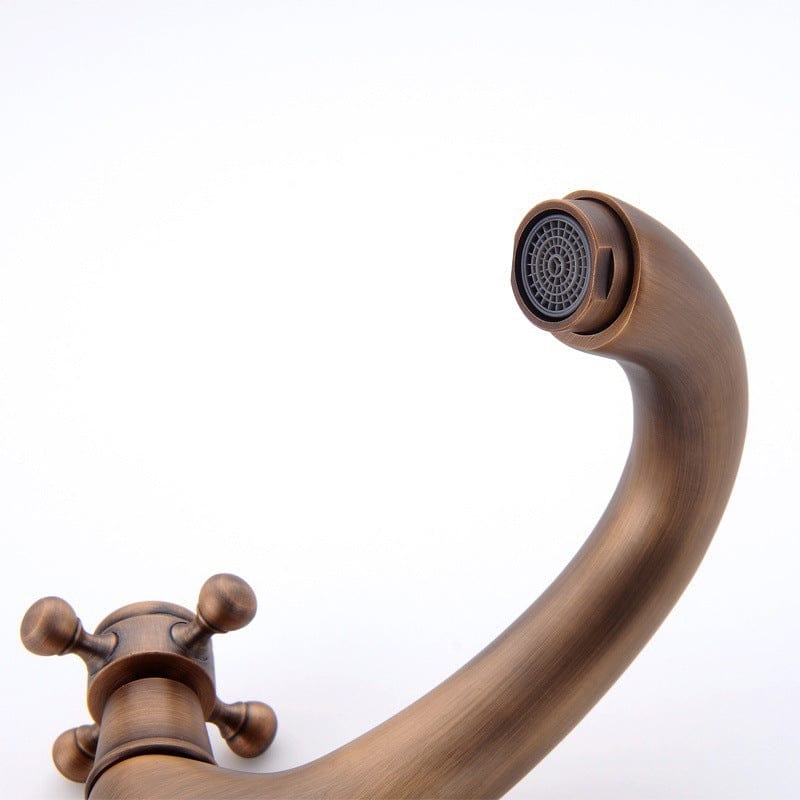 Mélangeur de salle de bain en bronze brossé