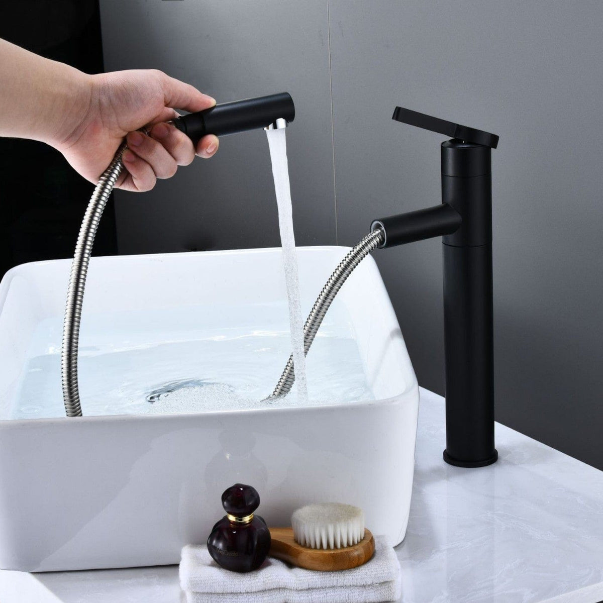 Mitigeur avec douchette salle de bain