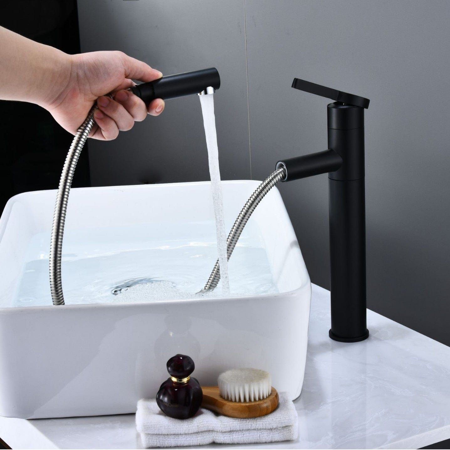 Mitigeur avec douchette salle de bain