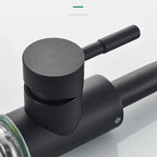 Mitigeur col de cygne pour lavabo noir mat