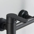 Mitigeur de baignoire avec douchette noir mat