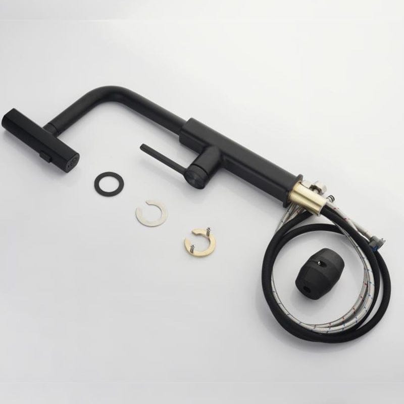 Mitigeur de cuisine avec douchette noir