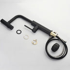 Mitigeur de cuisine avec douchette noir