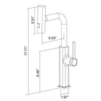 Mitigeur de cuisine avec douchette noir