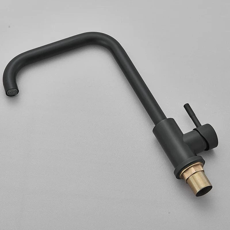 Mitigeur de cuisine brossé noir mat