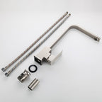 Mitigeur de cuisine design gris brossé