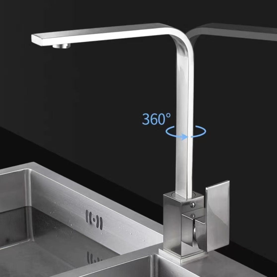 Mitigeur de cuisine design noir mat