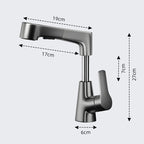Mitigeur de cuisine en inox gris brossé