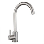 Mitigeur de cuisine moderne gris brossé