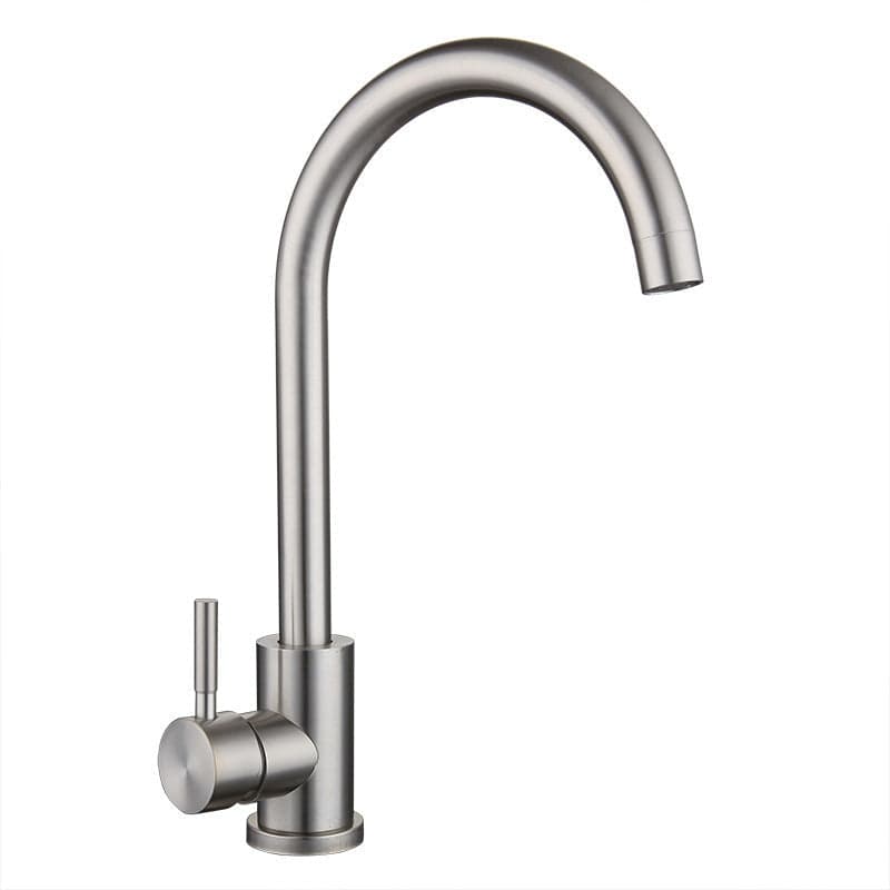 Mitigeur de cuisine moderne gris brossé