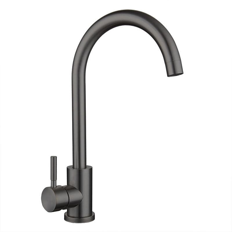 Mitigeur de cuisine moderne gris foncé brossé