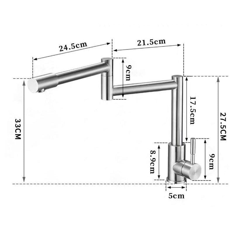 Mitigeur de cuisine pivotant