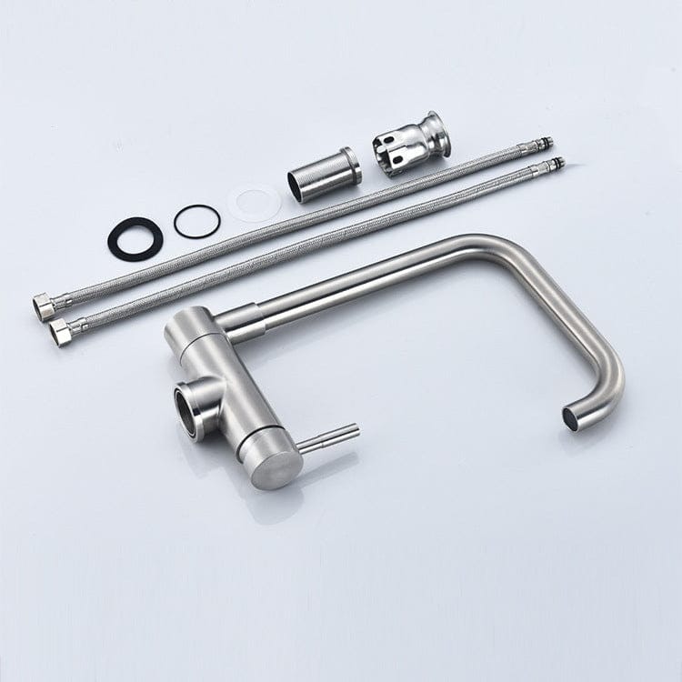 Mitigeur de cuisine rabattable chromé