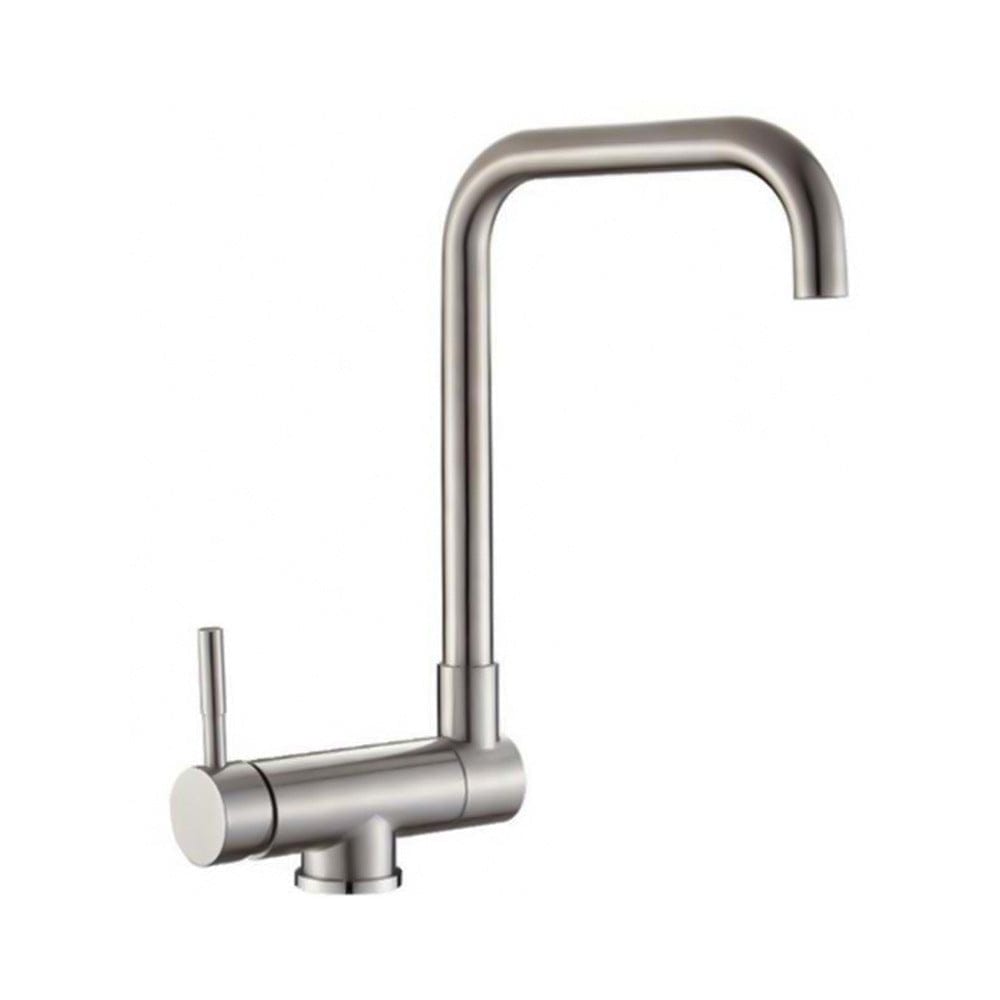 Mitigeur de cuisine rabattable chromé