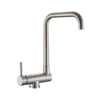 Mitigeur de cuisine rabattable chromé
