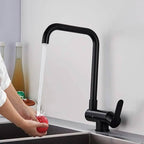 Mitigeur de cuisine rabattable noir mat