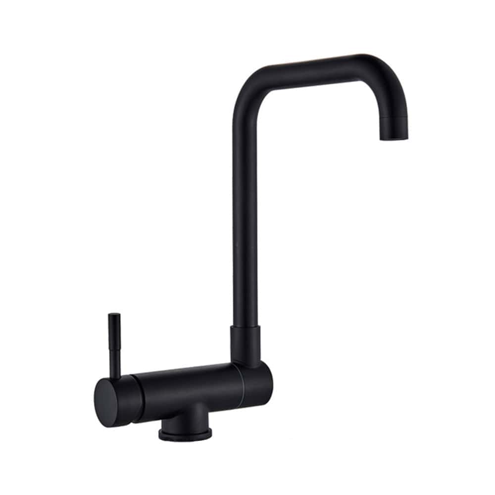 Mitigeur de cuisine rabattable noir mat