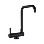 Mitigeur de cuisine rabattable noir mat