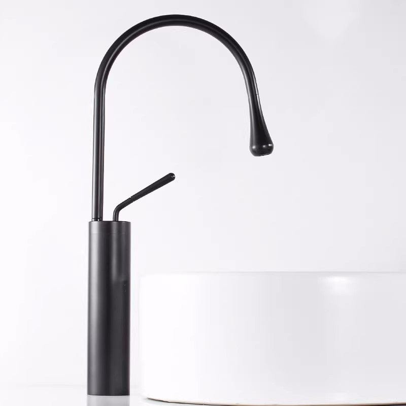 Mitigeur de lavabo avec douchette extractible noir mat