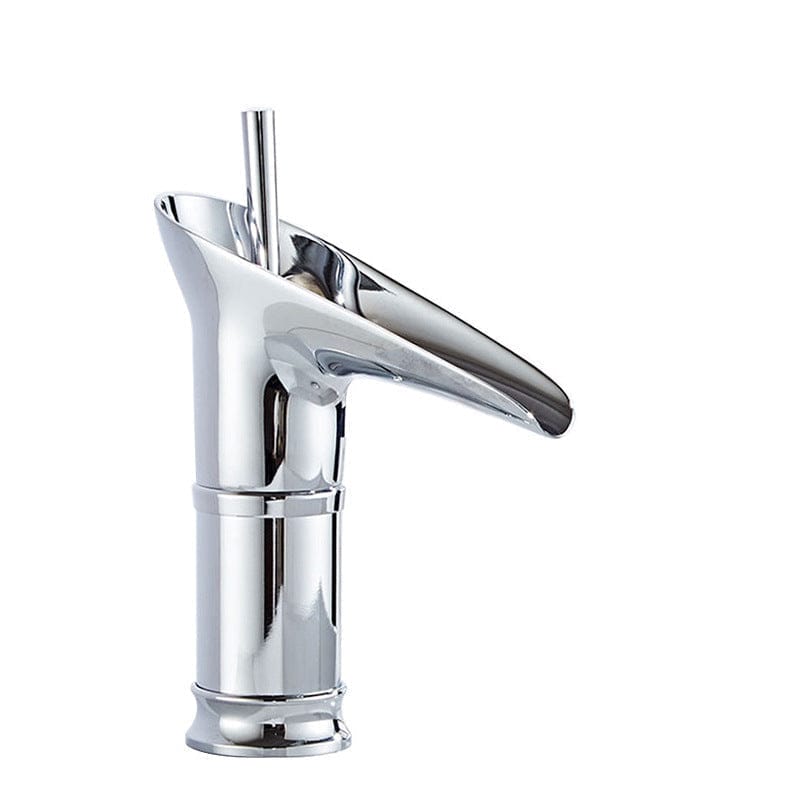 Mitigeur de lavabo cascade haut chromé