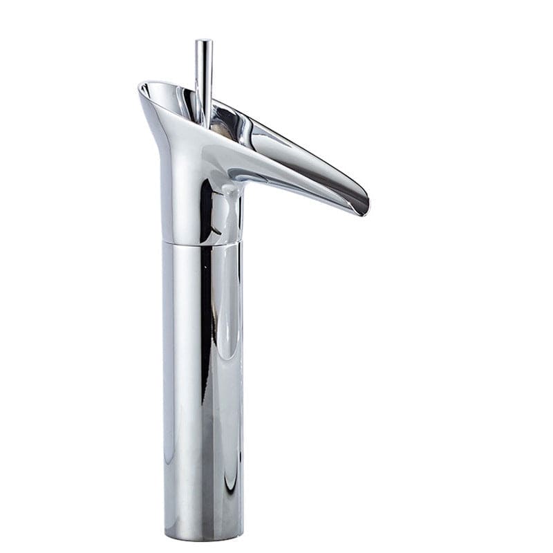 Mitigeur de lavabo cascade haut chromé