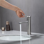 Mitigeur de lavabo de salle de bain chromé