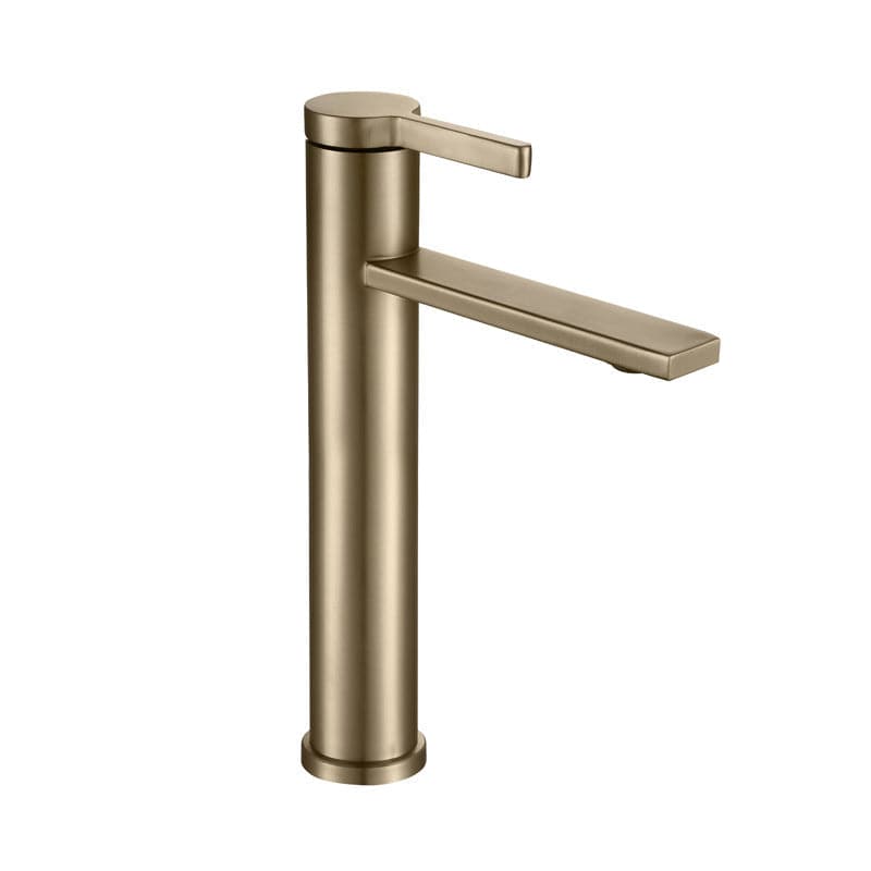Mitigeur de lavabo de salle de bain en or brossé
