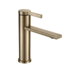 Mitigeur de lavabo de salle de bain en or brossé