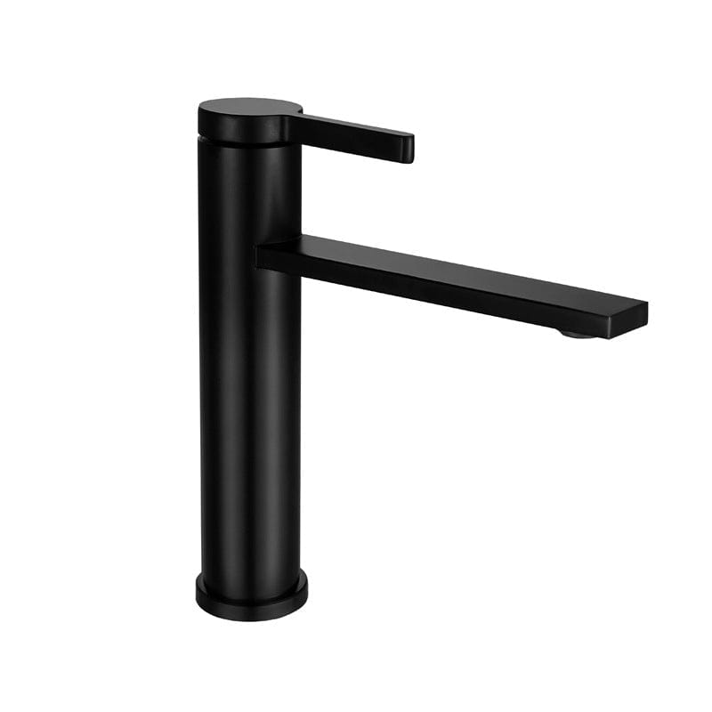 Mitigeur de lavabo de salle de bain noir mat
