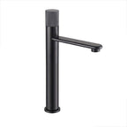 Mitigeur de lavabo en inox brossé noir mat