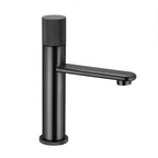 Mitigeur de lavabo en inox brossé noir mat