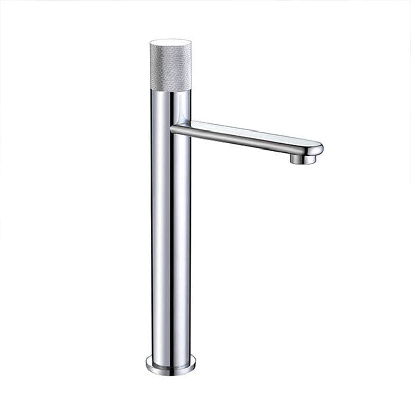 Mitigeur de lavabo en inox chromé