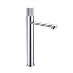 Mitigeur de lavabo en inox chromé