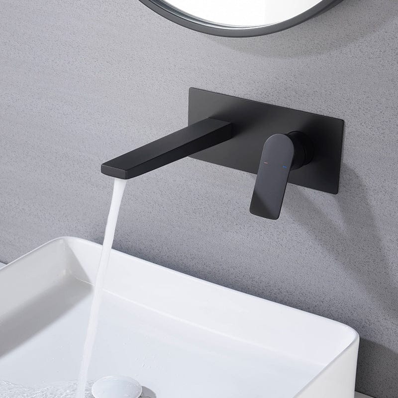 Mitigeur de lavabo encastré noir mat
