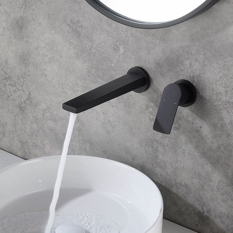 Mitigeur de lavabo encastré noir mat