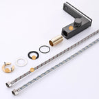 Mitigeur de lavabo led blanc