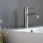 Mitigeur de salle de bain en inox chromé