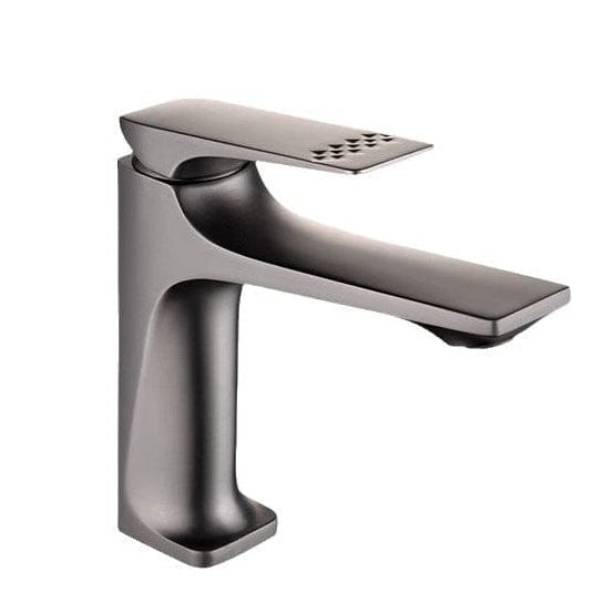 Mitigeur de salle de bain gris brossé