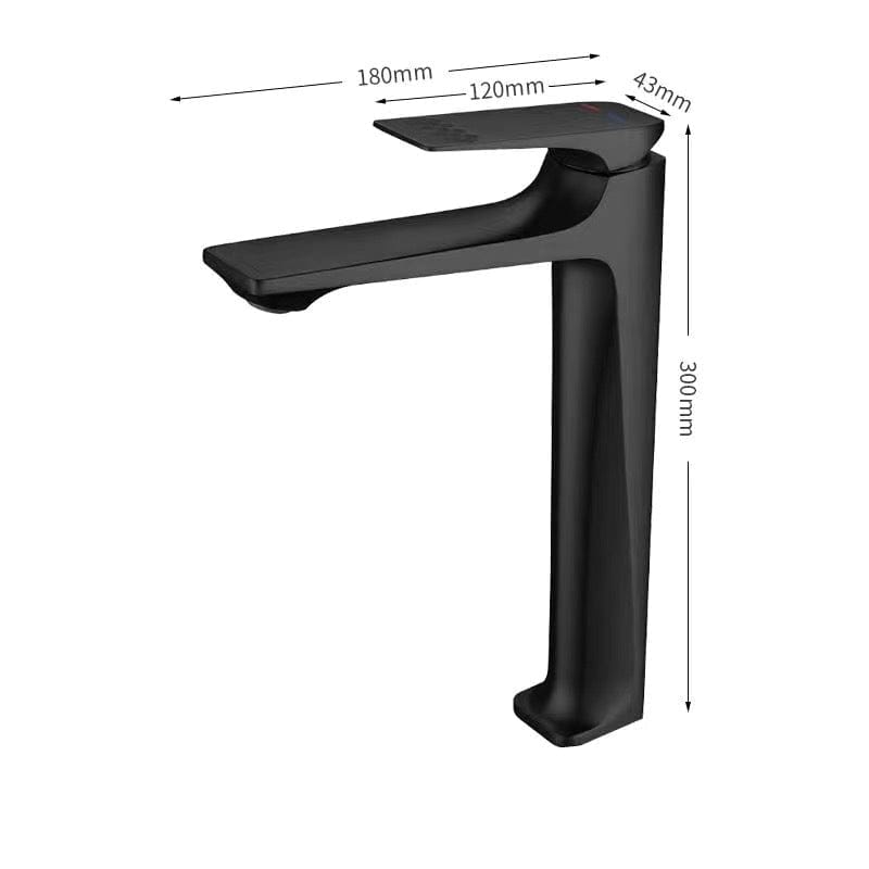 Mitigeur de salle de bain noir mat