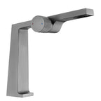 Mitigeur design pour lave main gris brossé